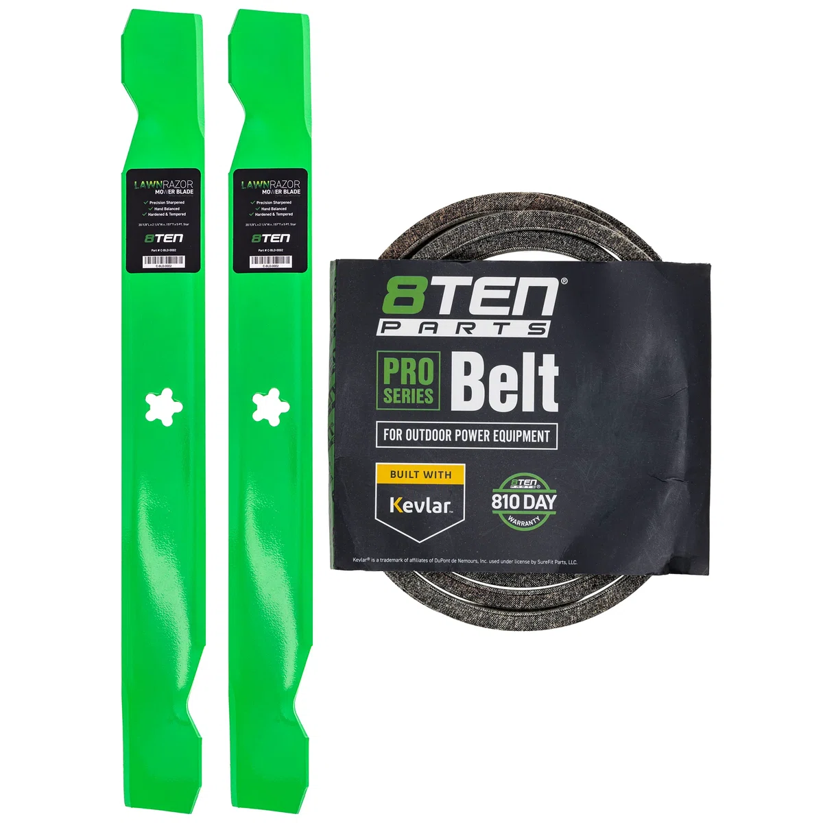Mower Blades & Deck Belt Kit For Husqvarna Poulan Pro Jonsered MK1007813