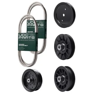 UDC Parts Mower Kit / Belt 130969 + Belt 138255 + Pulley 195945 + Pulley 532194326 + Pulley 532196106 + Pulley 532194327 / Fits Jonsered LT2217A