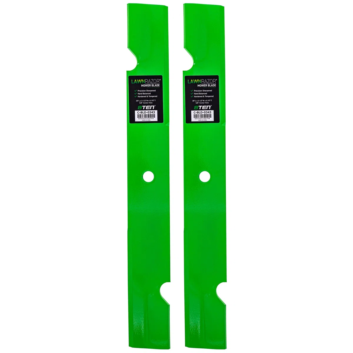LawnRAZOR Notched High Lift Blade For Scag 482129 482463 48109 | 2-PACK