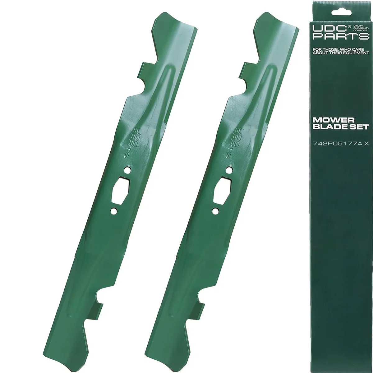 UDC Parts 742-05177A-X S-Shape Mower Blades Replacement for Cub Cadet 42 Inch 742P05177A 742P05177A-X Craftsman CMXGZAM110202 T2200 Z3200 T2200K Z5200 MTD 490-110-C202 / 3 Pack Gator Mulching Blades