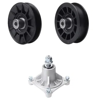 UDC Parts Mower Kit / Pulley 532194326 + Pulley 532194327 + Spindle 532174356 / Fits Husqvarna LT1597