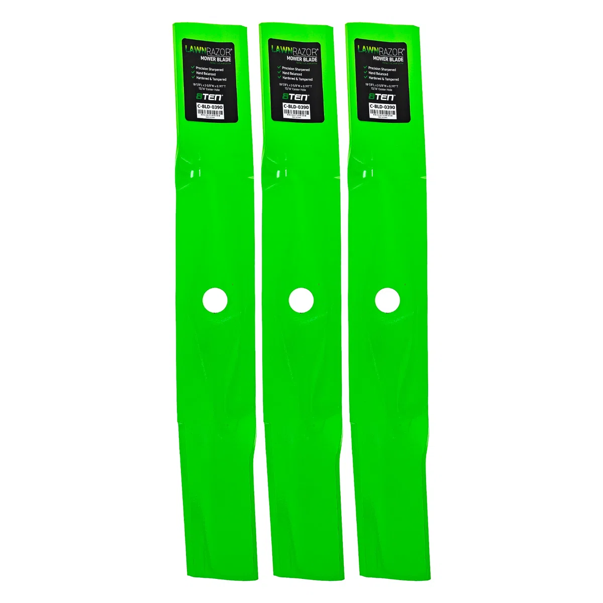 LawnRAZOR High Lift Blade For John Deere M143520 UC22010 M152726 | 3-PACK