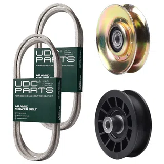 UDC Parts Mower Kit / Belt 130969 + Belt 138255 + Pulley 127783 + Pulley 532194327 / Fits Husqvarna LTH151