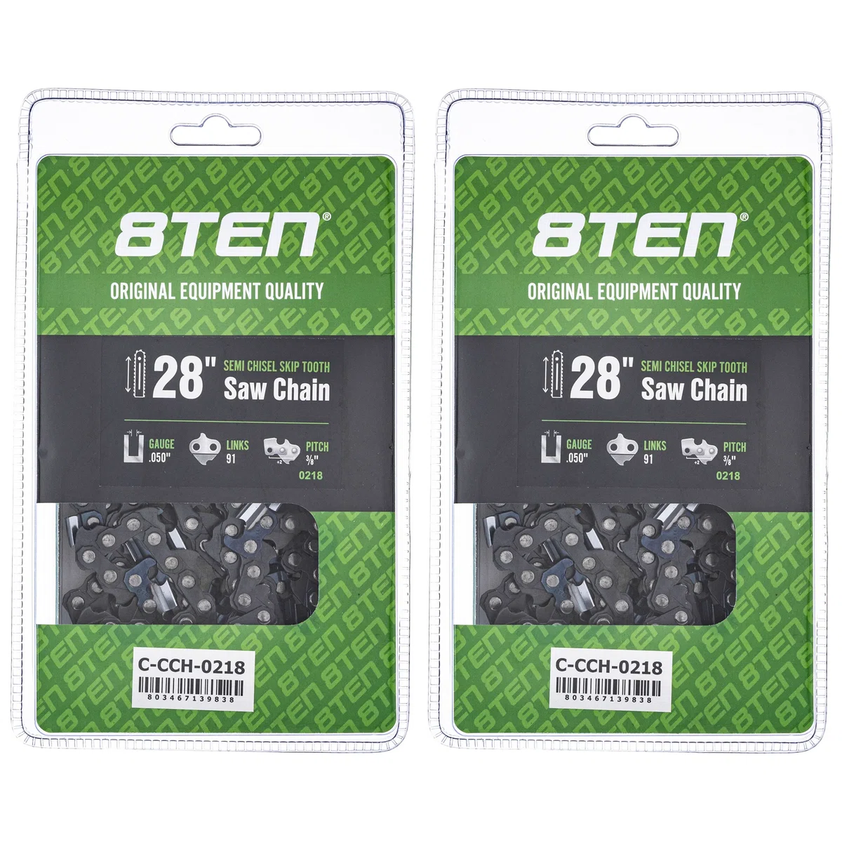 Chainsaw Chain 28 Inch .050 3/8 91DL For Stihl 72EXJ091G 72EXL091G 33RS91E H4791 | 2-PACK