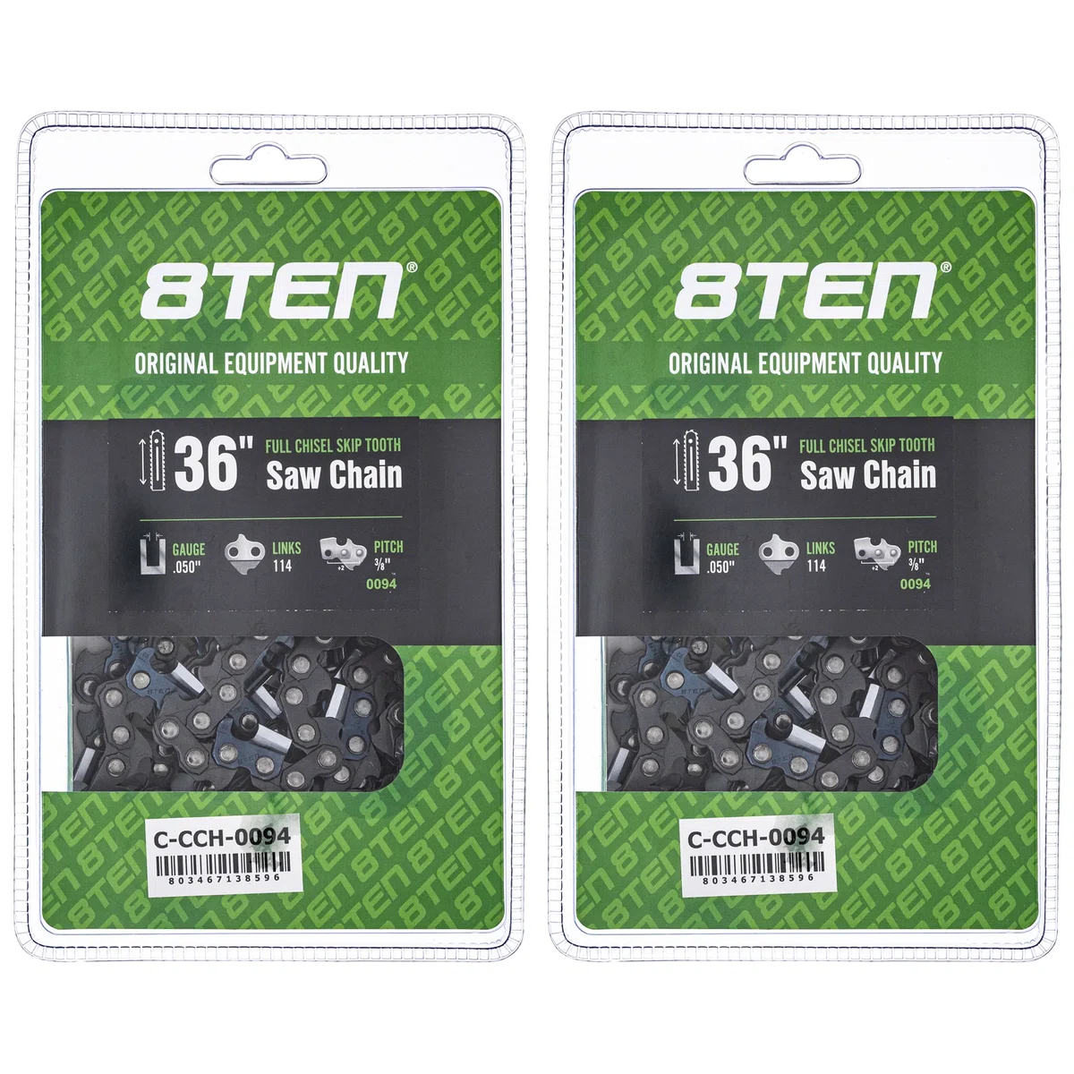 Chainsaw Chain 36 Inch .050 3/8 114DL For Stihl 72LGX114G 72EXJ114G 72EXL114G 72LPX114G 72JPX114G | 2-PACK