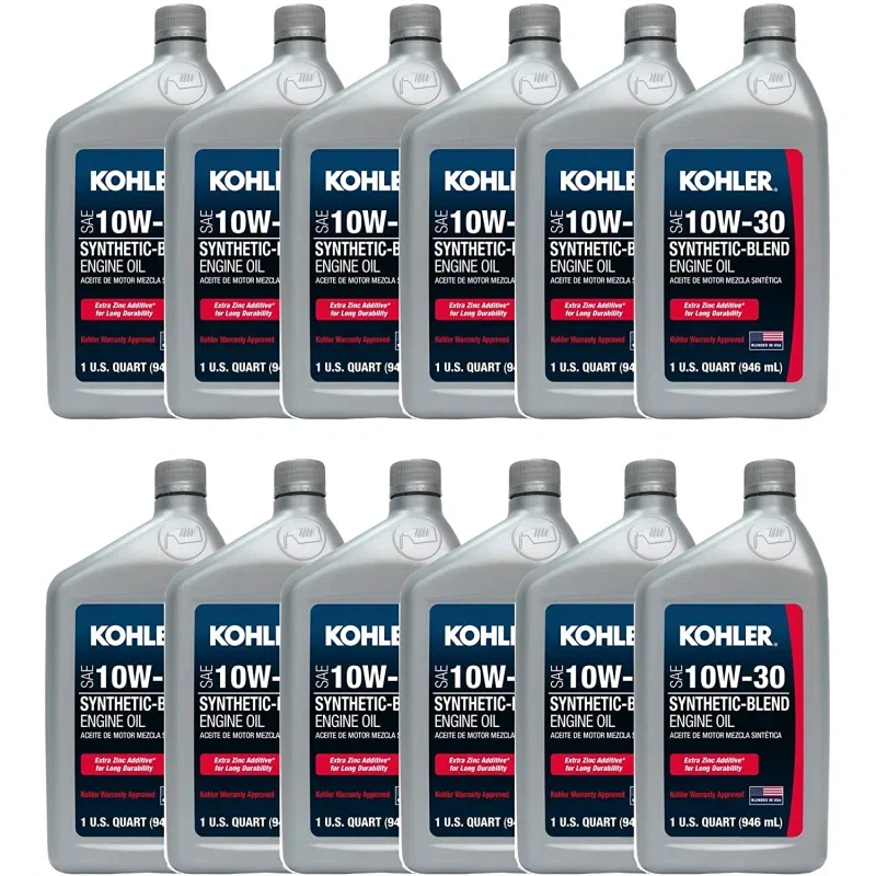Kohler 25 357 64-S Case of Synthetic Blend Universal 10W-30 Oil Repl 25 357 05-S - 12 Pack