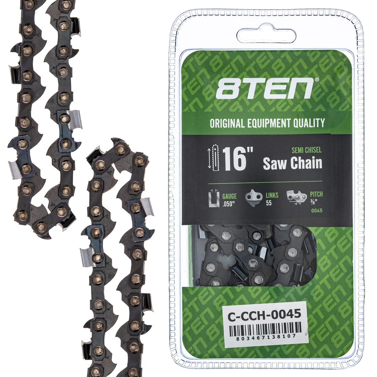 Chainsaw Chain 16 Inch .050 3/8 55DL For Stihl Homelite WEN 91VXL055G 91PXL055G 91PX055G 501847055