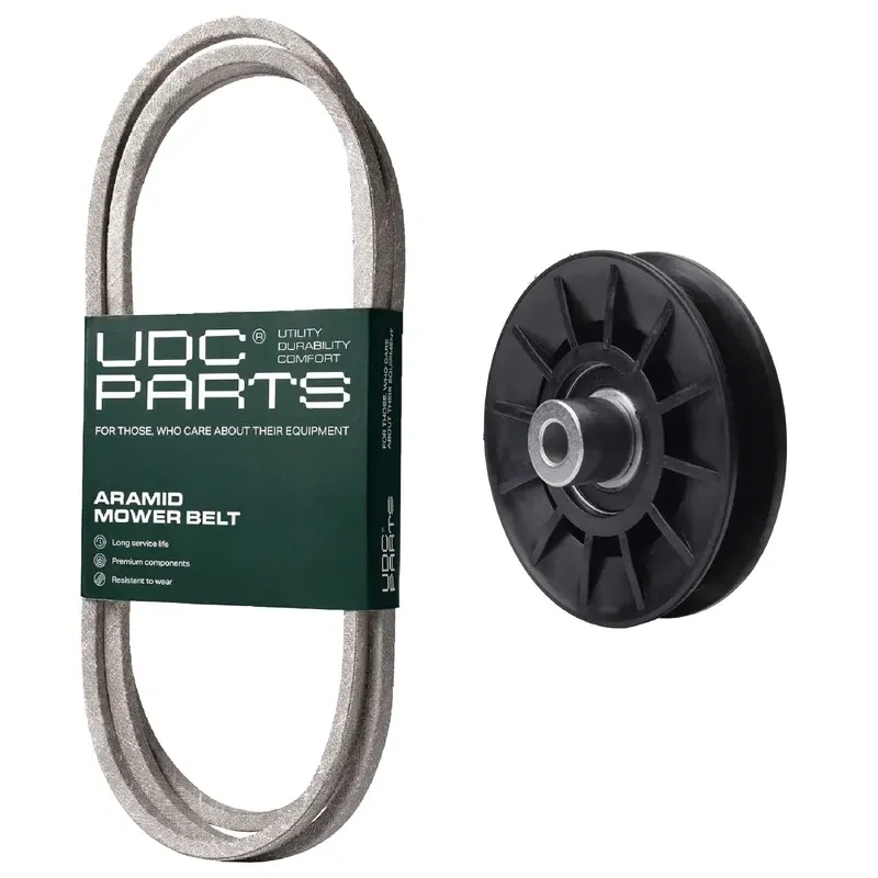 UDC Parts Mower Kit / Belt 138255 + Pulley 532194326 / Fits Lazer LZ11577RB