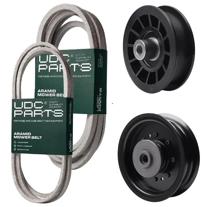 UDC Parts Mower Kit / Belt 130969 + Belt 197242 + Pulley 532196104 + Pulley 532194327 / Fits Poulan Pro PBGT22H48