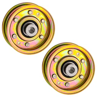 Flat Idler Pulley Set For Cub Cadet Columbia Craftsman 756-04224 756-0981 756-0981A 112-3687 | 2-PACK