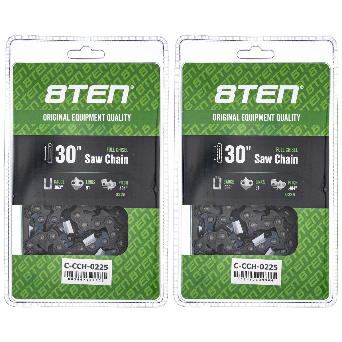 Chainsaw Chain 30 Inch .063 .404 91DL For Stihl 39460050091 46RS91 | 2-PACK