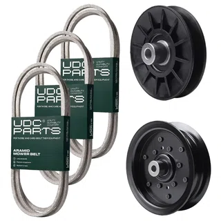 UDC Parts Mower Kit / Belt 130969 + Belt 138255 + Belt 197253 + Pulley 532194326 + Pulley 532196106 / Fits Jonsered LT2217A
