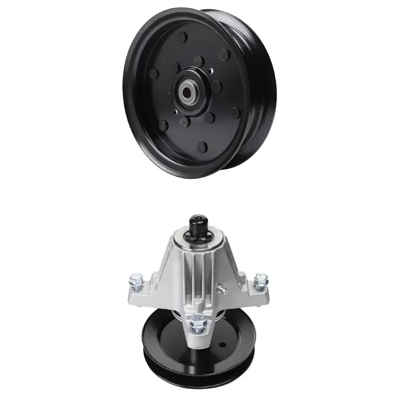 UDC Parts Mower Kit / Pulley 756-04511B + Spindle 618-06980 / Fits Troy-Bilt Mustang 50 XP Mustang XP 50 Mustang XP 50 FAB Mustang Z50