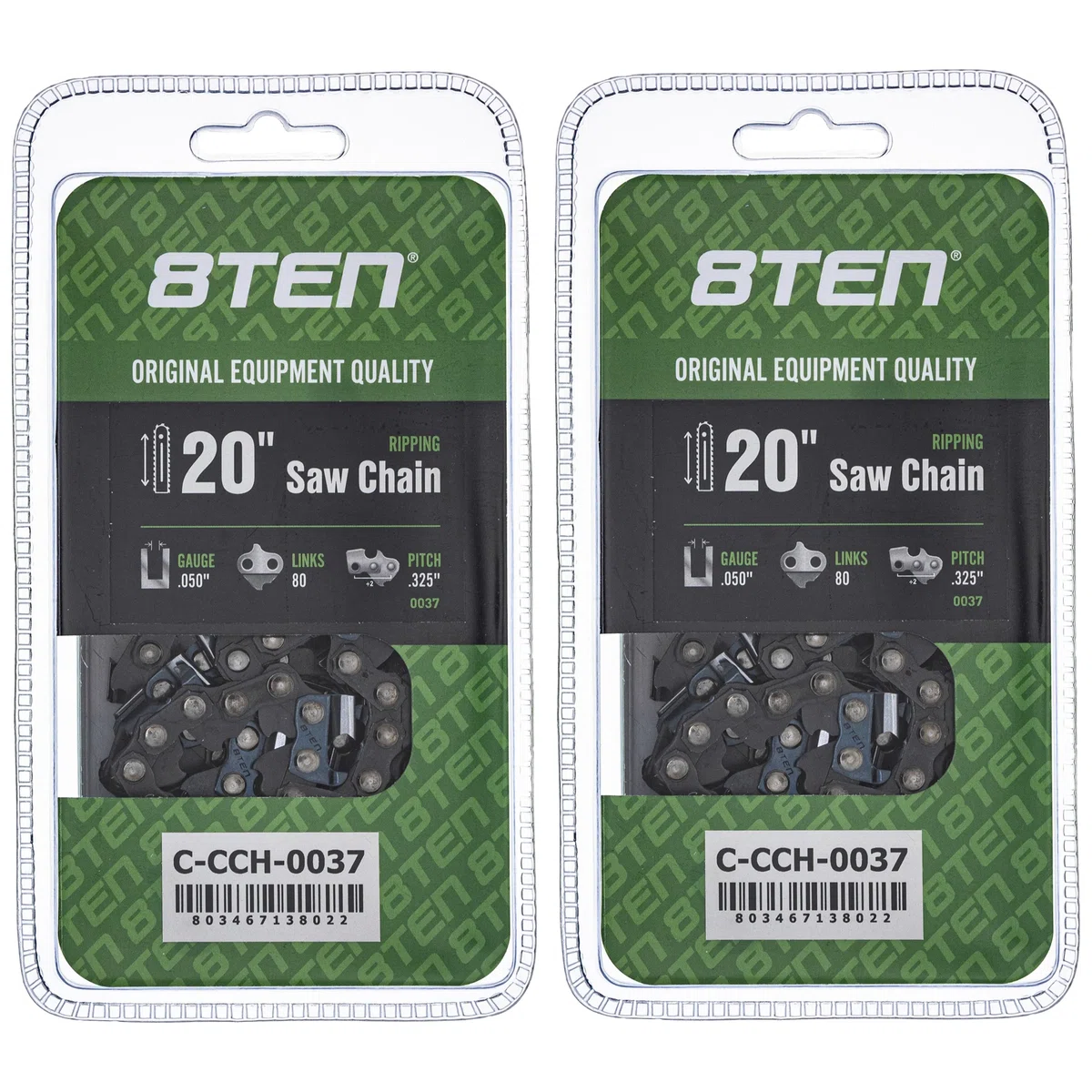 Chainsaw Chain 20 Inch .050 .325 80DL For Echo 501840880 591095780 20LPX080G 501840680 581643680 | 2-PACK