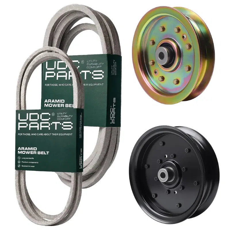 UDC Parts Mower Kit / Belt 754-04033 + Belt 754-04317 + Pulley 756-04511B + Pulley 956-04129 / Fits Cub Cadet RZT-L42 RZT-S42 RZT-S46