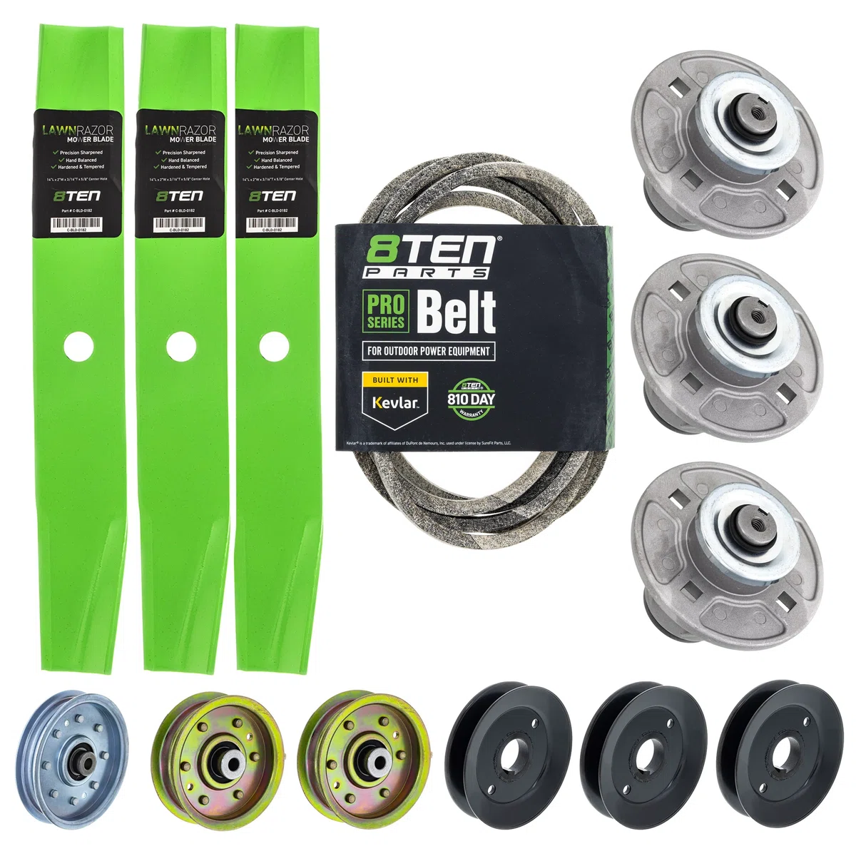Blade Spindle Belt Pulley Idler Deck Kit For Gravely Ariens MK1010198