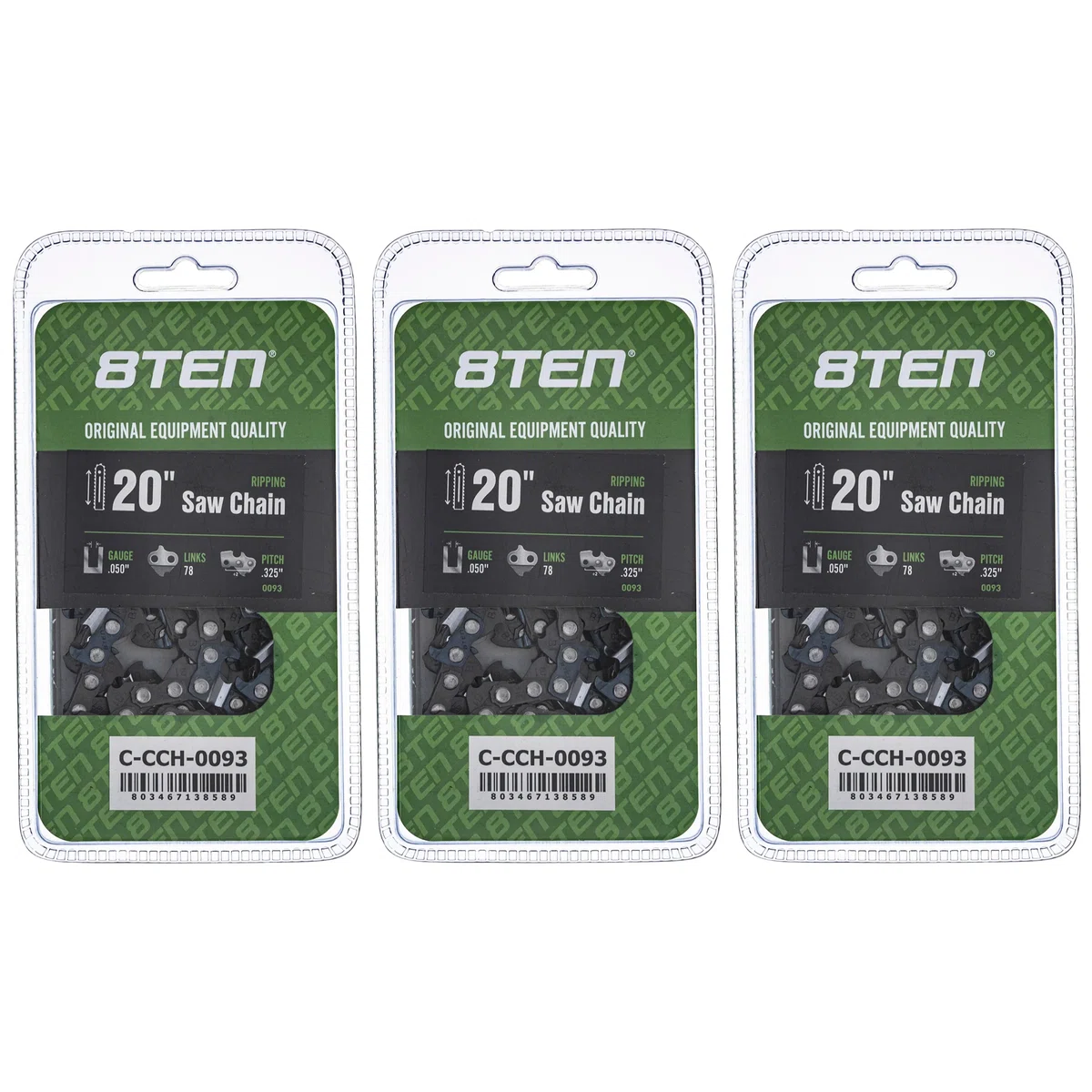 Chainsaw Chain 20 Inch .050 .325 78DL For Solo Echo Tanaka 20BPX078G 20BPX78CQ 501840978 581643678 | 3-PACK
