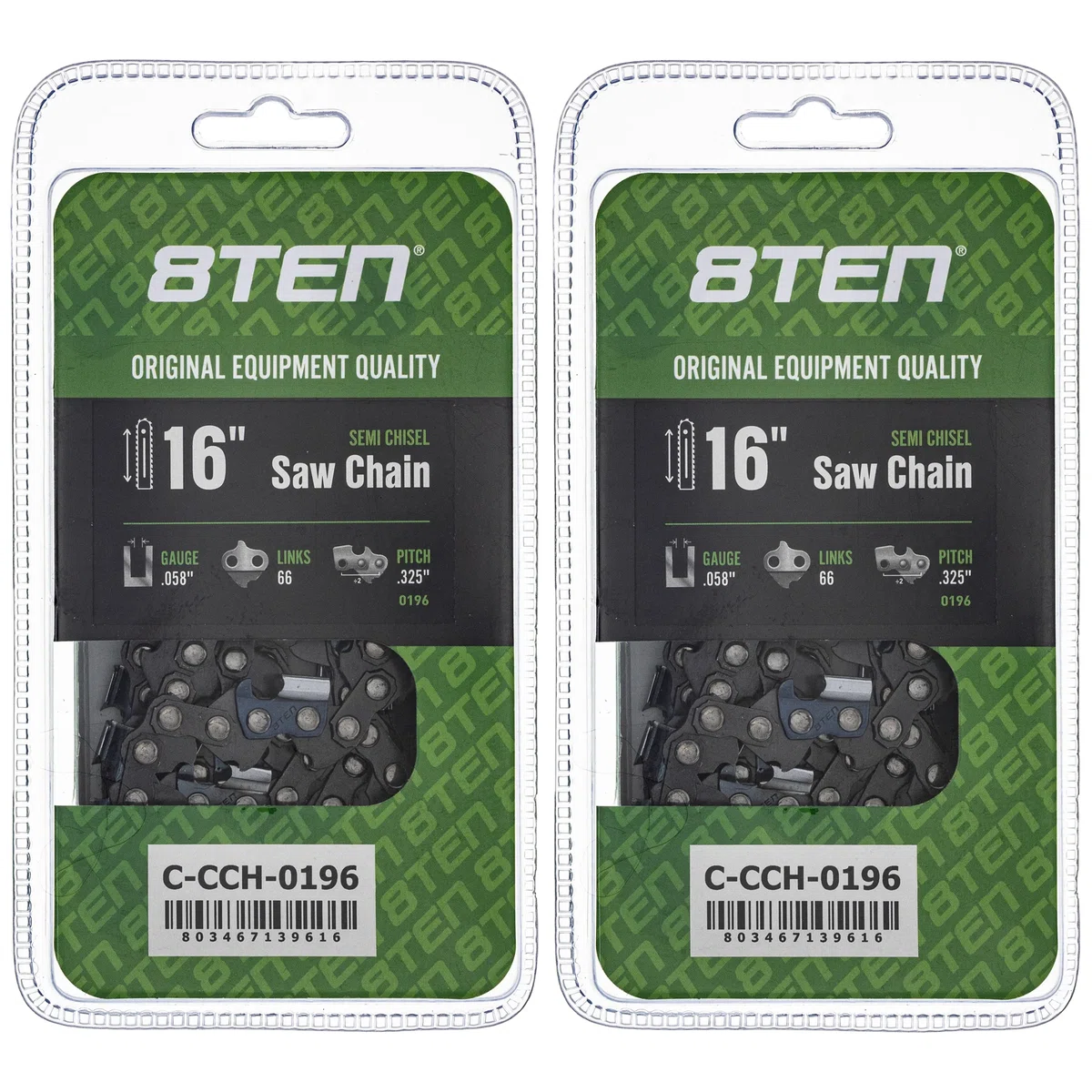 Chainsaw Chain 16 Inch .058 .325 66DL For Solo Dolmar Homelite 21LPX066G 501840766 591101266 | 2-PACK
