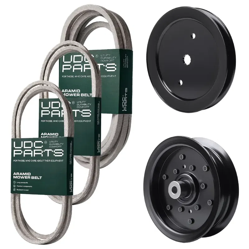 UDC Parts Mower Kit / Belt 197242 + Belt 197253 + Belt 405143 + Pulley 195945 + Pulley 532196106 / Fits Jonsered LT2223A2