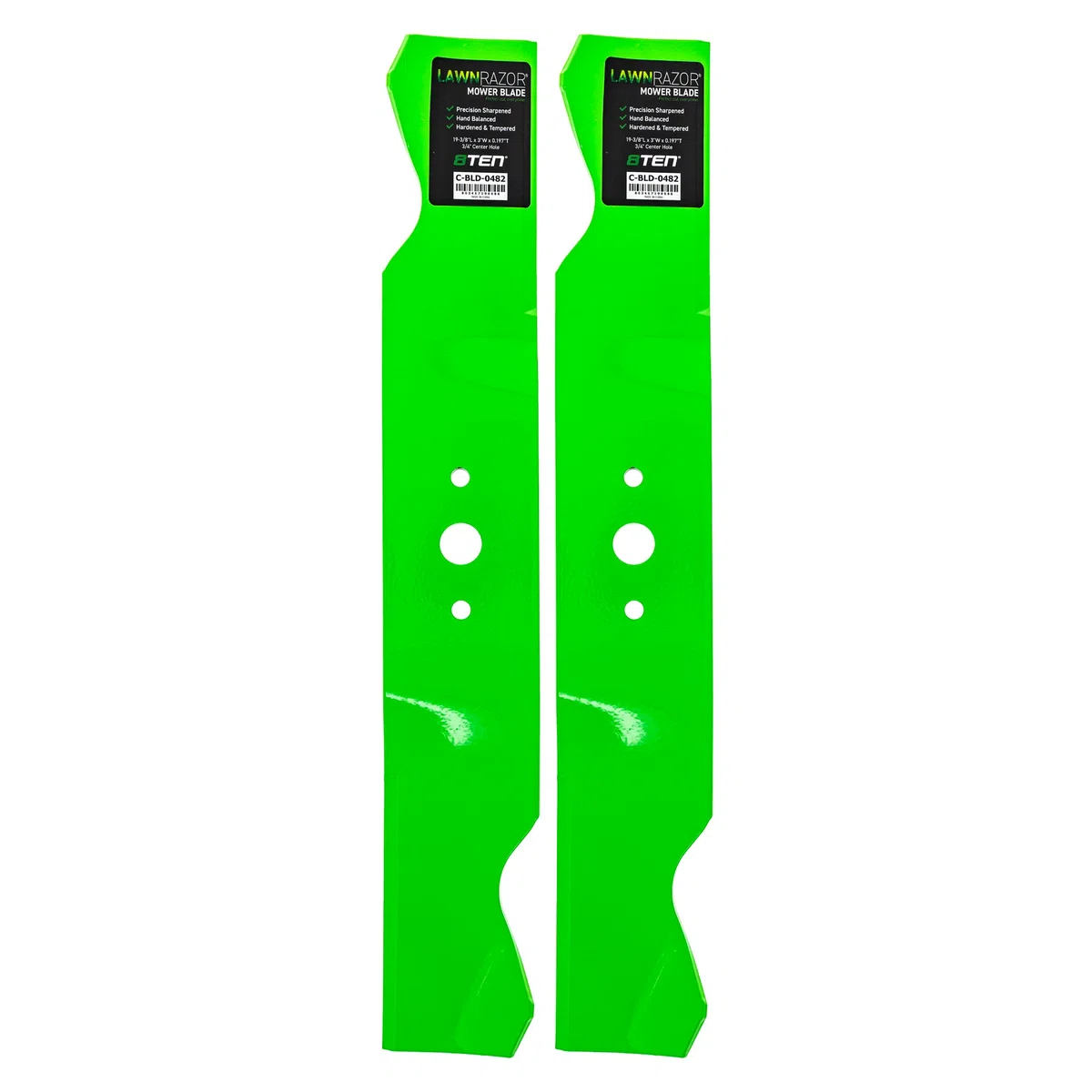 LawnRAZOR Notched High Lift Blade For Cub Cadet 759-3817 742-3009-0637 742-3009 | 2-PACK