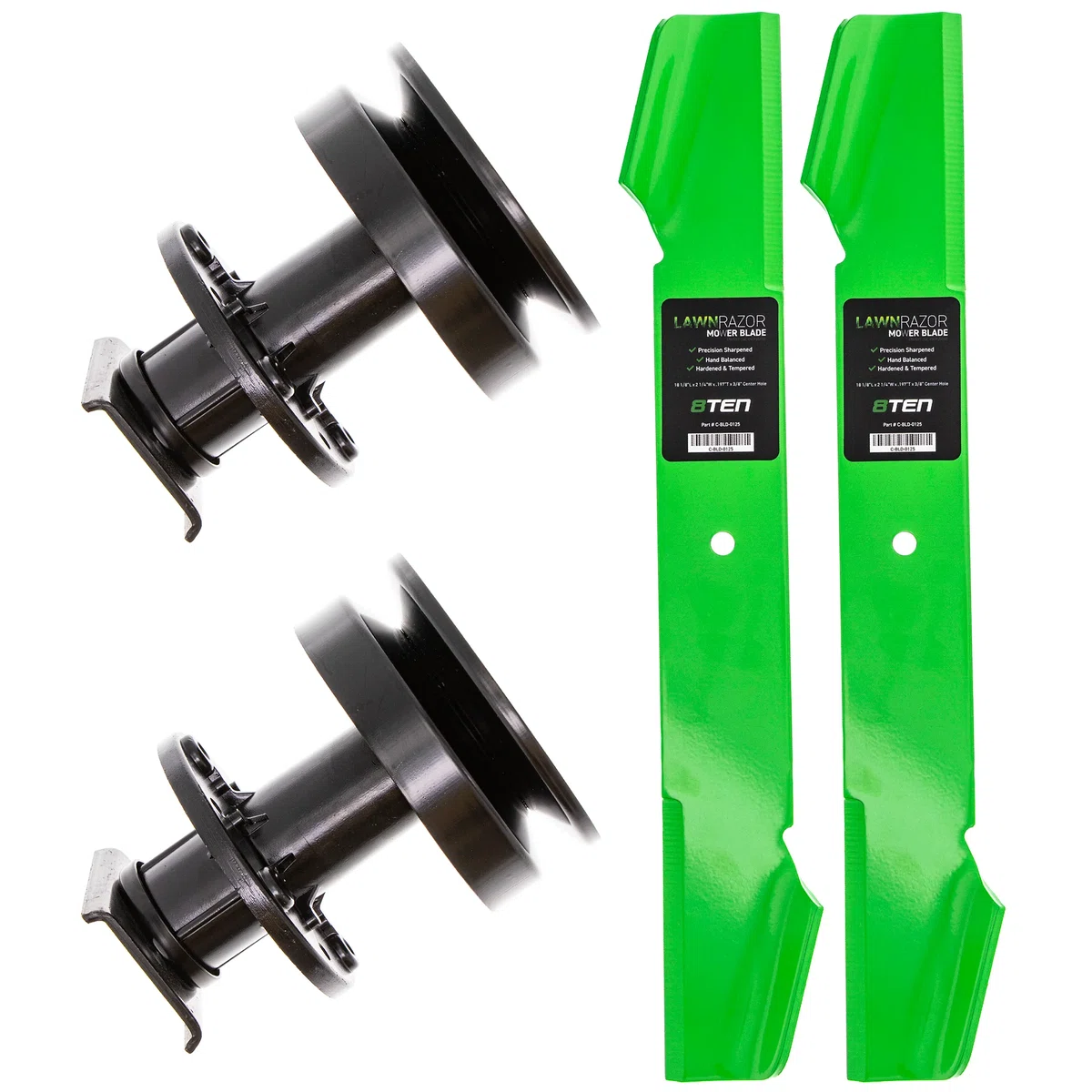Deck Spindles & Mower Blades Kit For Roper Poulan Pro Husqvarna MK1007823