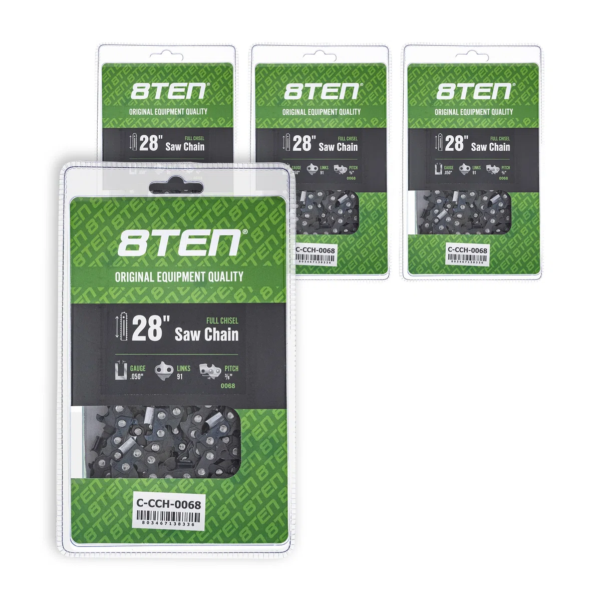 Chainsaw Chain 28 Inch .050 3/8 91DL For Stihl 72EXJ091G 72EXL091G 33RS91E H4791 | 4-PACK