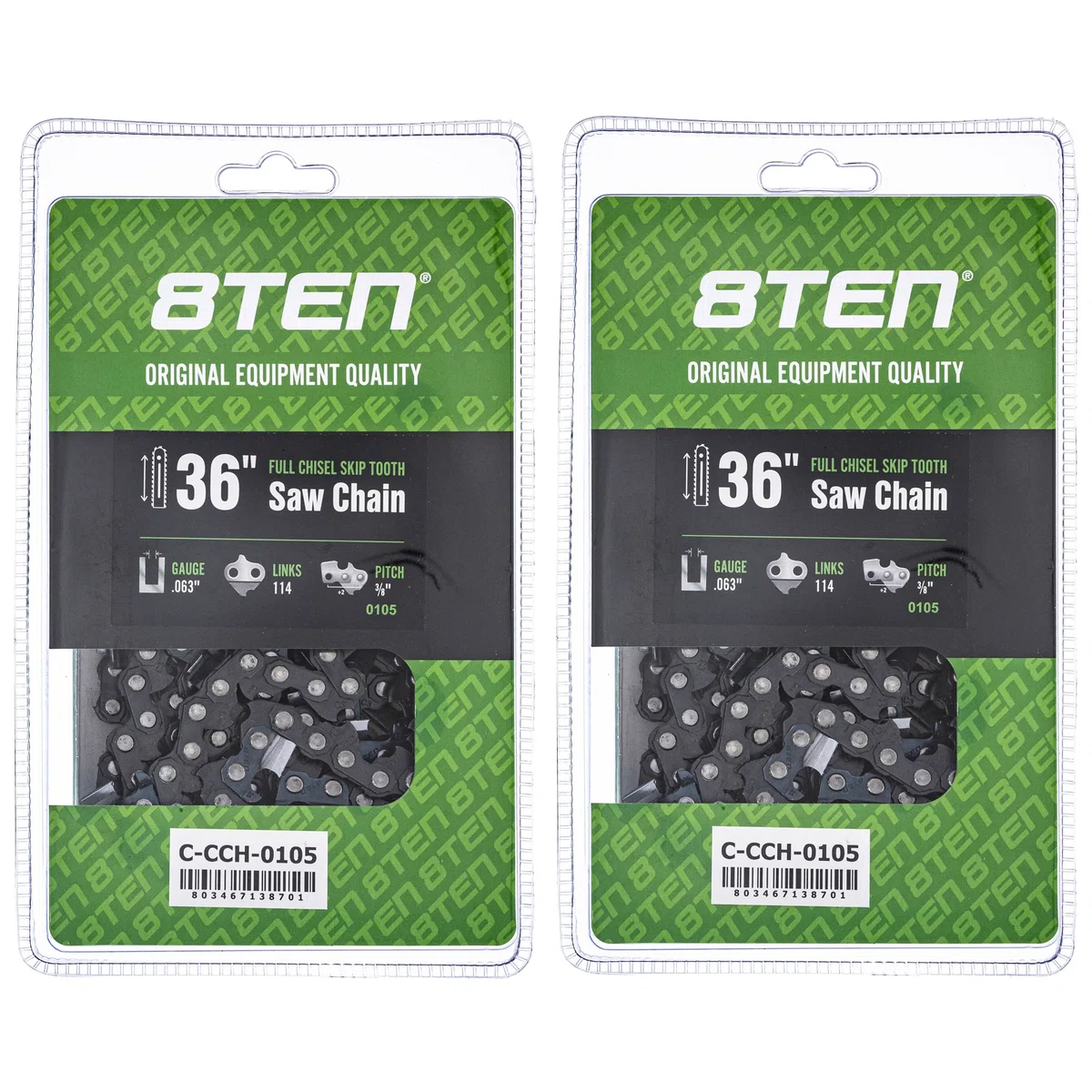 Chainsaw Chain 36 Inch .063 3/8 114DL For Stihl Solo Homelite 75RD114G 75EXJ114G H50S114 75EXJ114 | 2-PACK