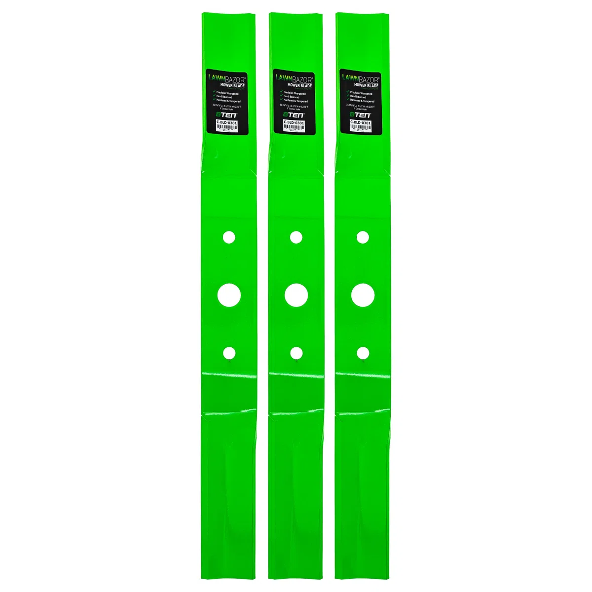 LawnRAZOR High Lift Blade For Cub Cadet WM-1008199kt | 3-PACK