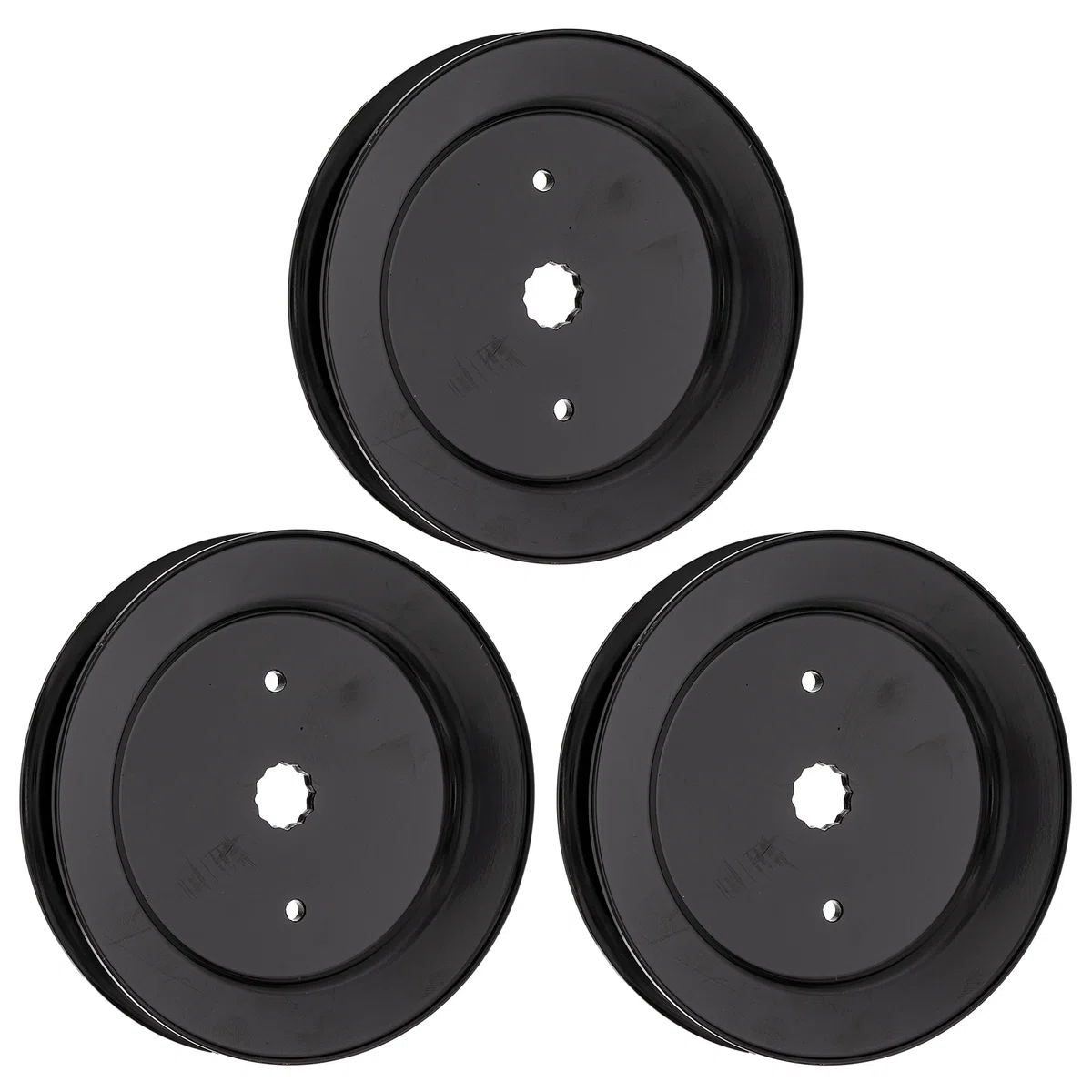 Deck Spindle Pulley Set For AYP Husqvarna Poulan Pro 153535 173436 532129861 129861 532173436 | 3-PACK