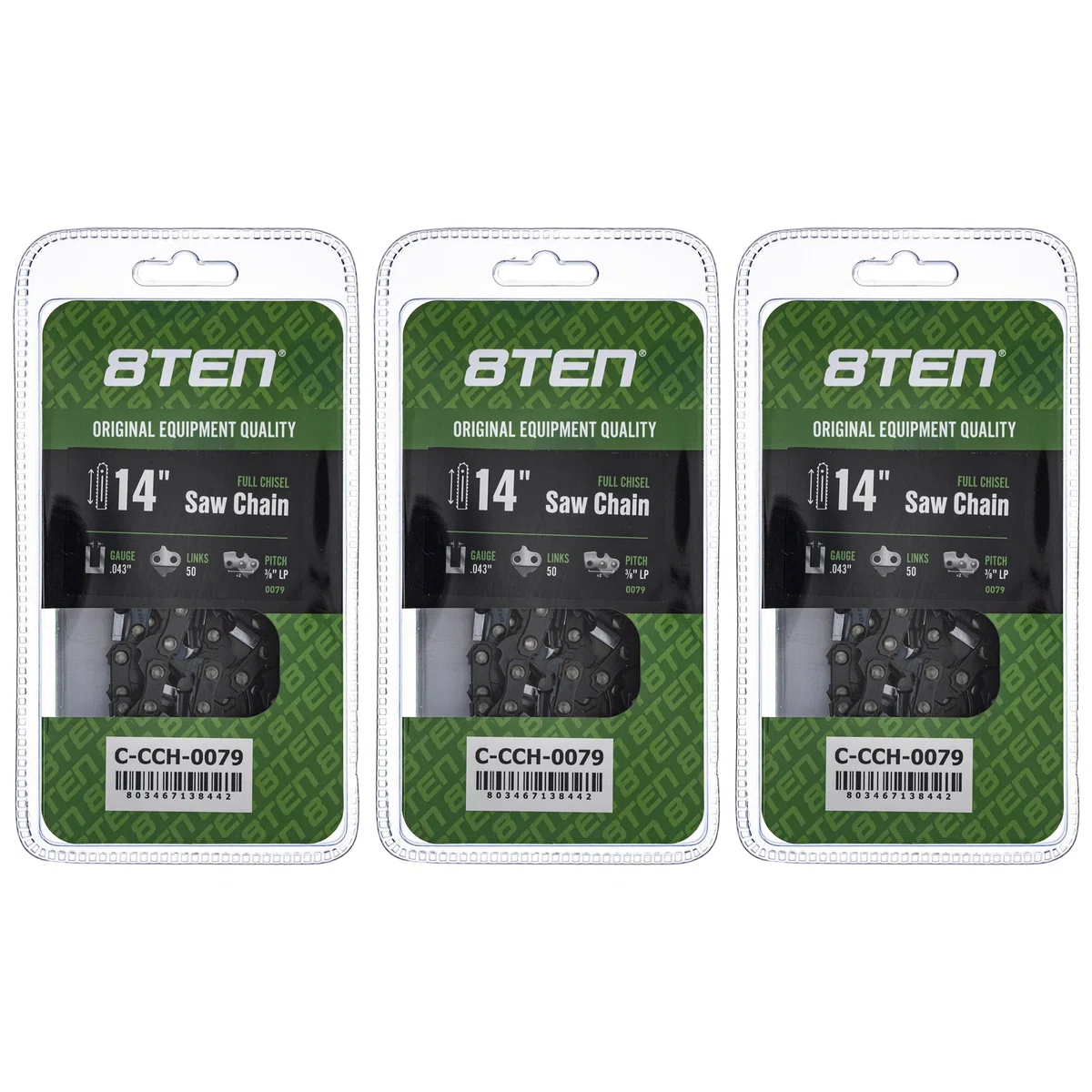Chainsaw Chain 14 Inch .043 3/8 LP 50DL For Stihl Homelite 90PX050G R50 61PMM350E H3850 36100050050 | 3-PACK