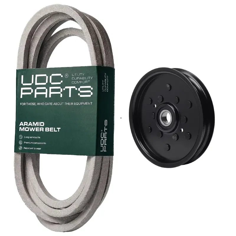 UDC Parts Mower Kit / Belt M154960 + Pulley AM106627 / Fits John Deere GX255 GX325 GX325 w/ Bar Tires GX335 GX345 GX355 Diesel LX280 LX280 All Wheel Steer X320 Select Series X340 Select Series X500