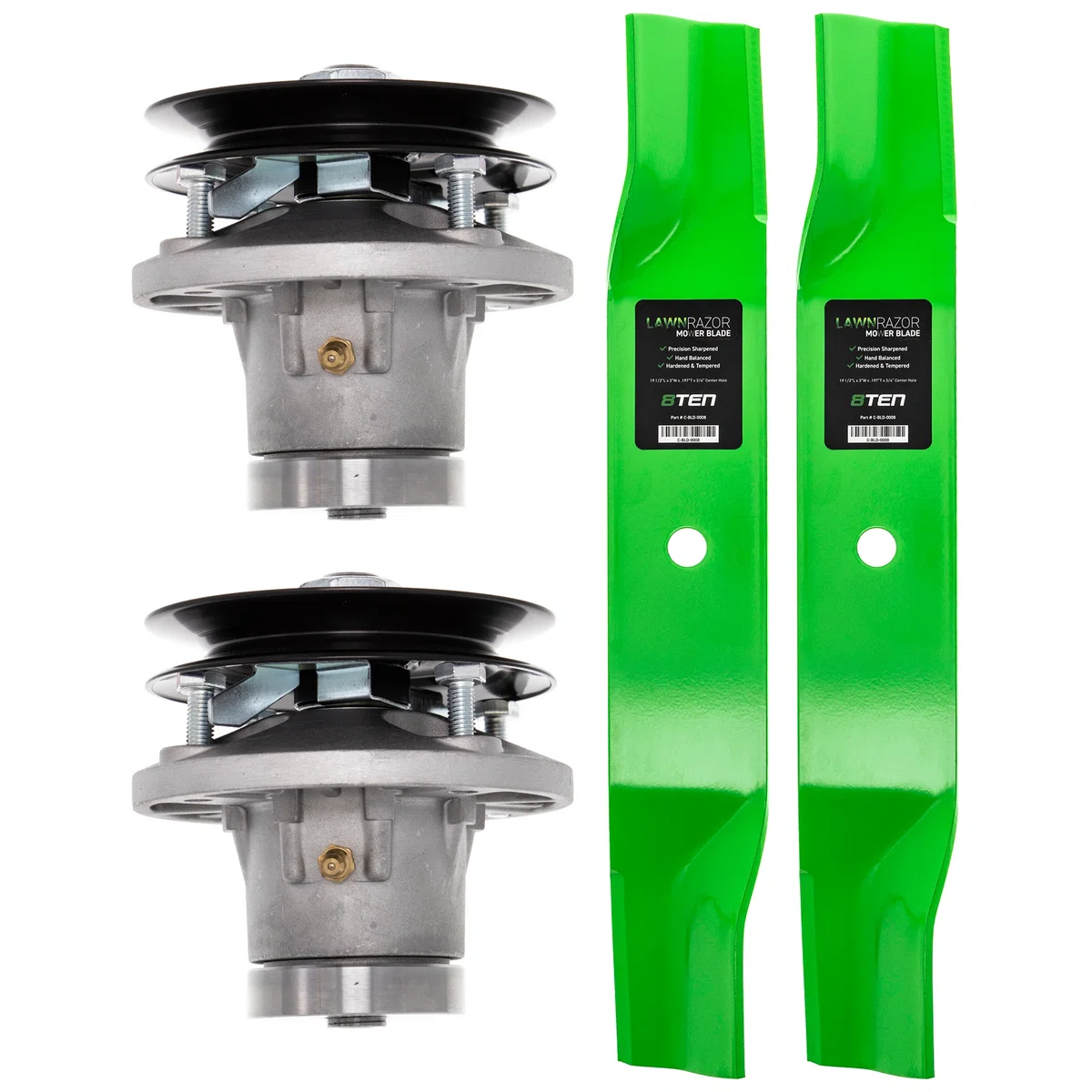 Deck Spindles & Mower Blades Kit For John Deere MK1001842