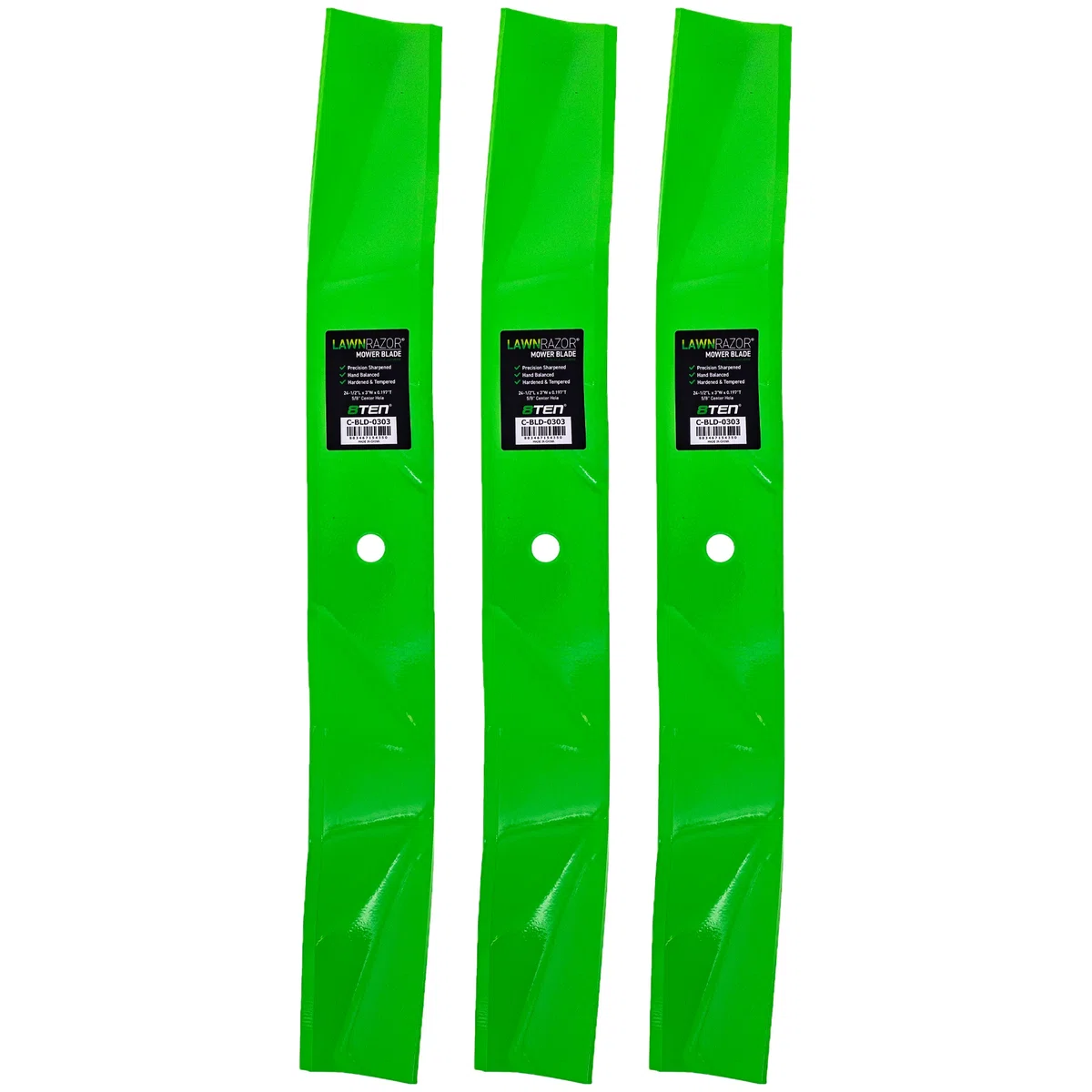 LawnRAZOR Mulching Blade For Exmark Gravely 1-643097 103-2521 103-2521-S 04887800 | 3-PACK