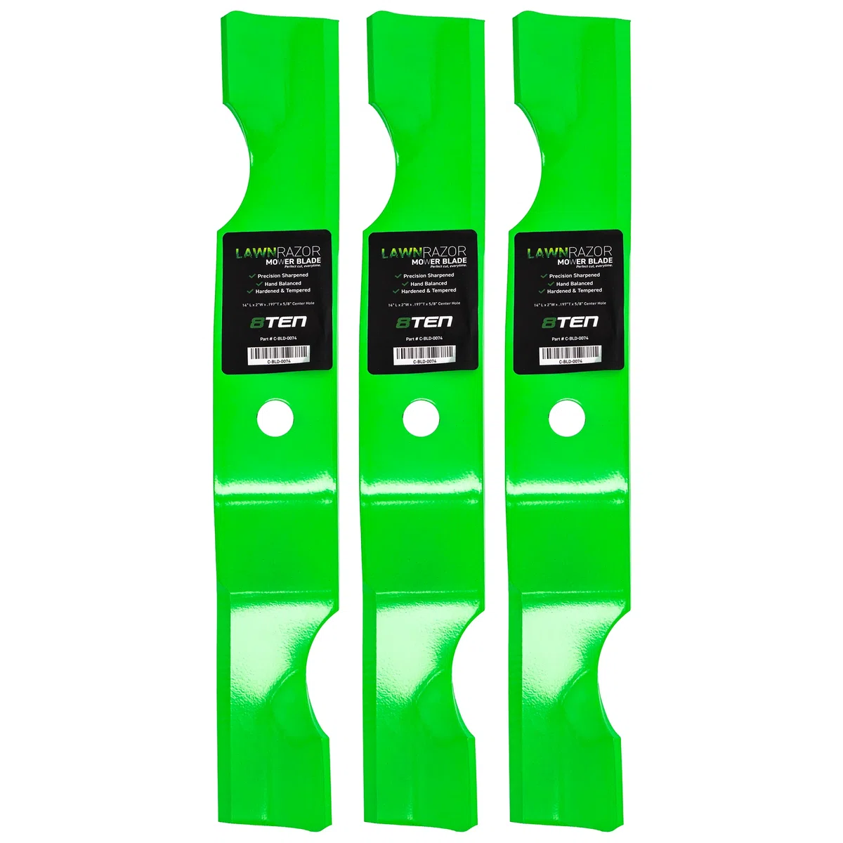 LawnRAZOR Notched High Lift Blade For Gravely Ariens 04265400 | 3-PACK