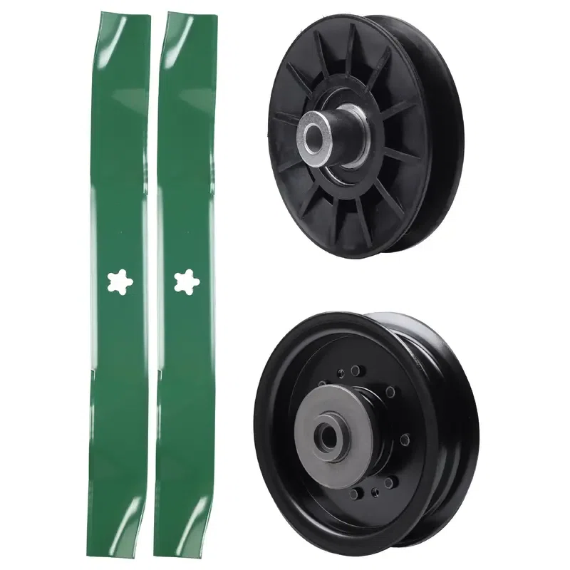 UDC Parts Mower Kit / Pulley 532194326 + Pulley 532196104 + 2 Pack Blades 134149 / Fits Husqvarna YTH23V42