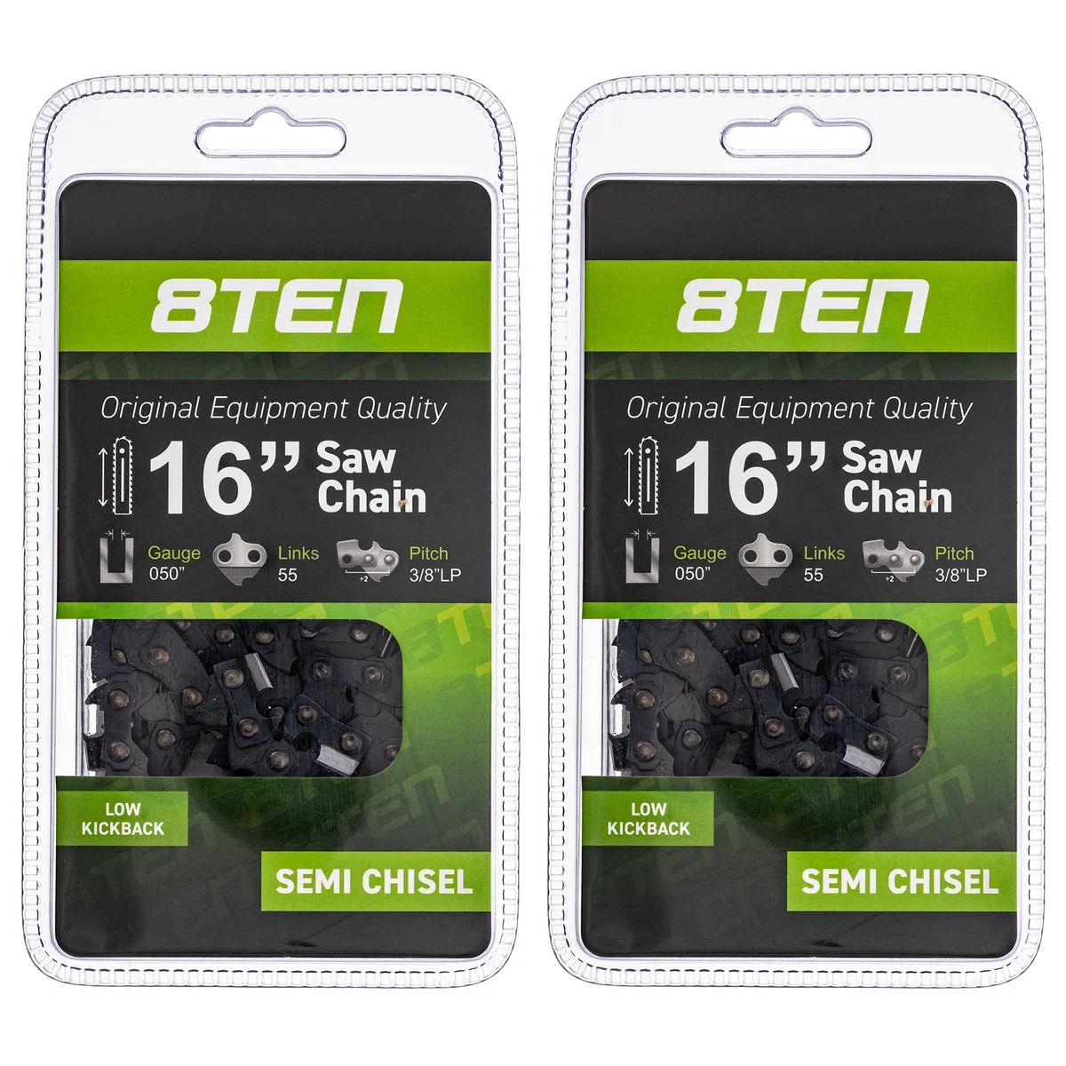 Chainsaw Chain 16 Inch .050 .375 55DL For Stihl Homelite 63PM55E 501847055 63PM355E S93G55 63PM355 | 2-PACK
