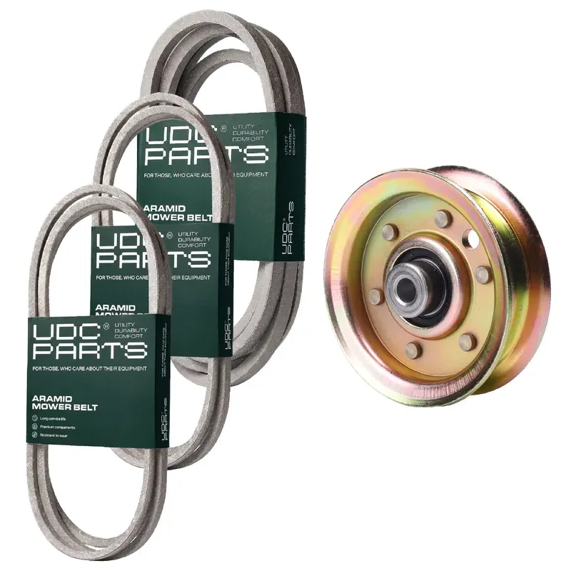 UDC Parts Mower Kit / Belt 144959 + Belt 174883 + Belt 539109243 + Pulley 173437 / Fits Husqvarna LTH1542
