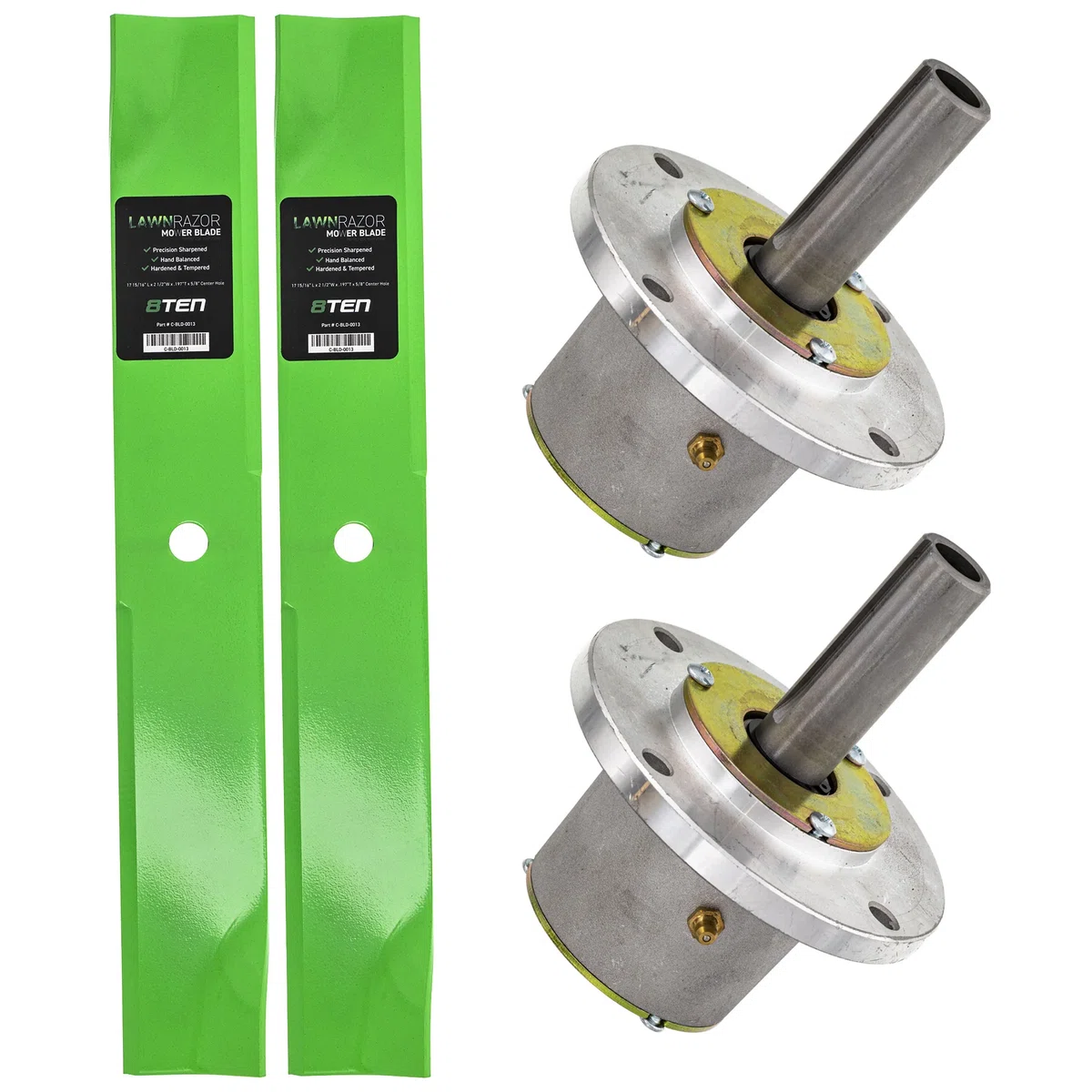 Deck Spindles & Mower Blades Kit For John Deere MK1001886