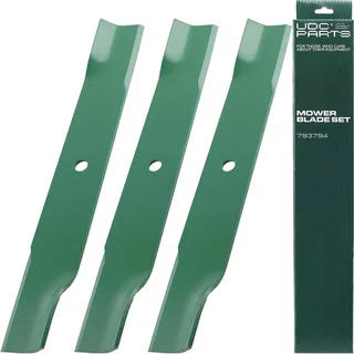 UDC Parts 793794 Mower Blades Replacement for 42 Inch & 60 Inch Hustler 603992 794685 793935 794214 794230 933440 936070 938050 934505US 934786 935742 937748 937847 938167/3 Pack Low Lift