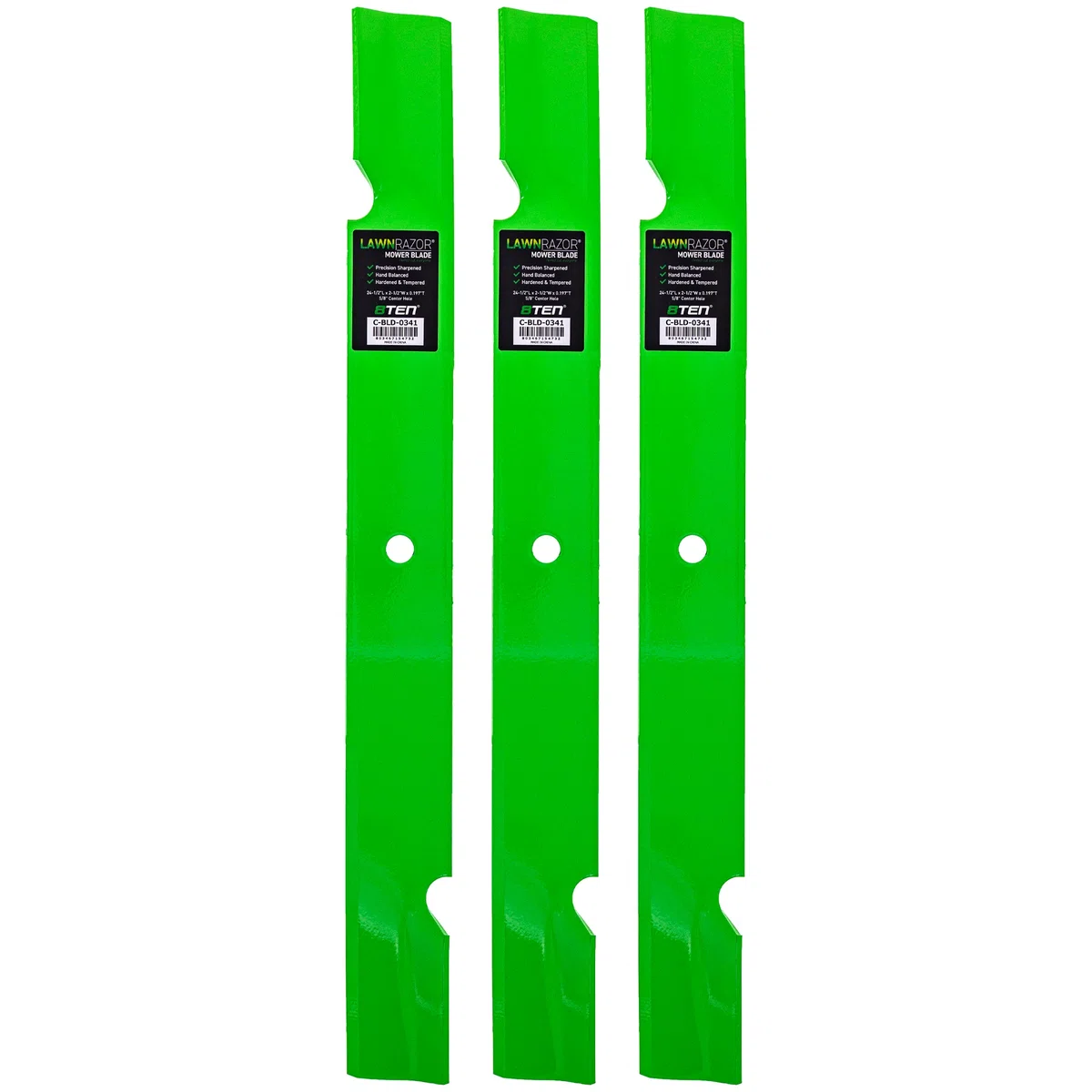 LawnRAZOR Notched High Lift Blade For Scag 482880 | 3-PACK
