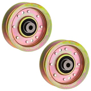 Flat Idler Pulley Set For AYP Poulan Pro Husqvarna 173901 532173901 156493 532156493 | 2-PACK