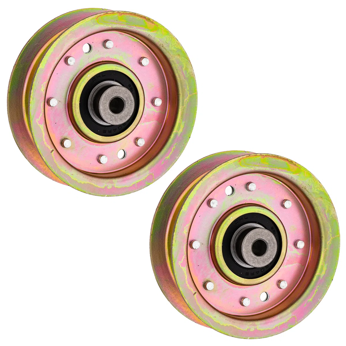 Flat Idler Pulley Set For AYP Poulan Pro Husqvarna 173901 532173901 156493 532156493 | 2-PACK
