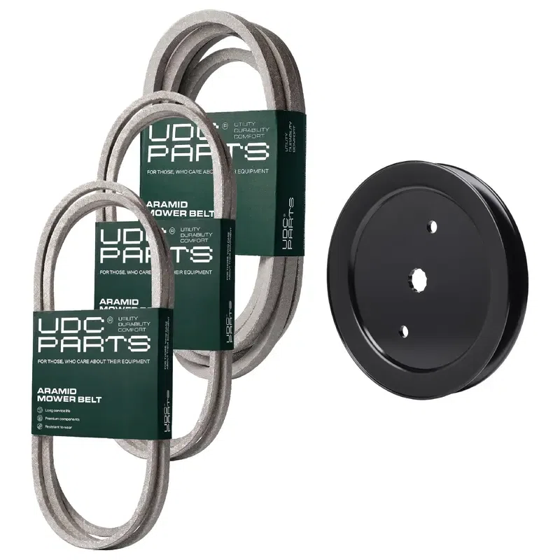 UDC Parts Mower Kit / Belt 197242 + Belt 197253 + Belt 405143 + Pulley 195945 / Fits Jonsered LT2223A2