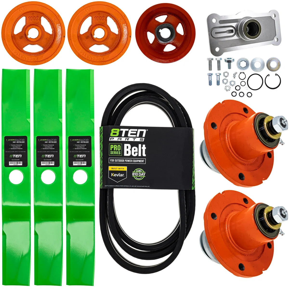 Blade Spindle Belt Kit for Kubota BX25D RCK54-24B 54-Inch 70000-00605