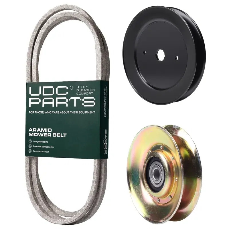 UDC Parts Mower Kit / Belt 137153 + Pulley 127783 + Pulley 129861 / Fits Huskee TS2050B TS2050C TS2051C TS2051D TS20V51A