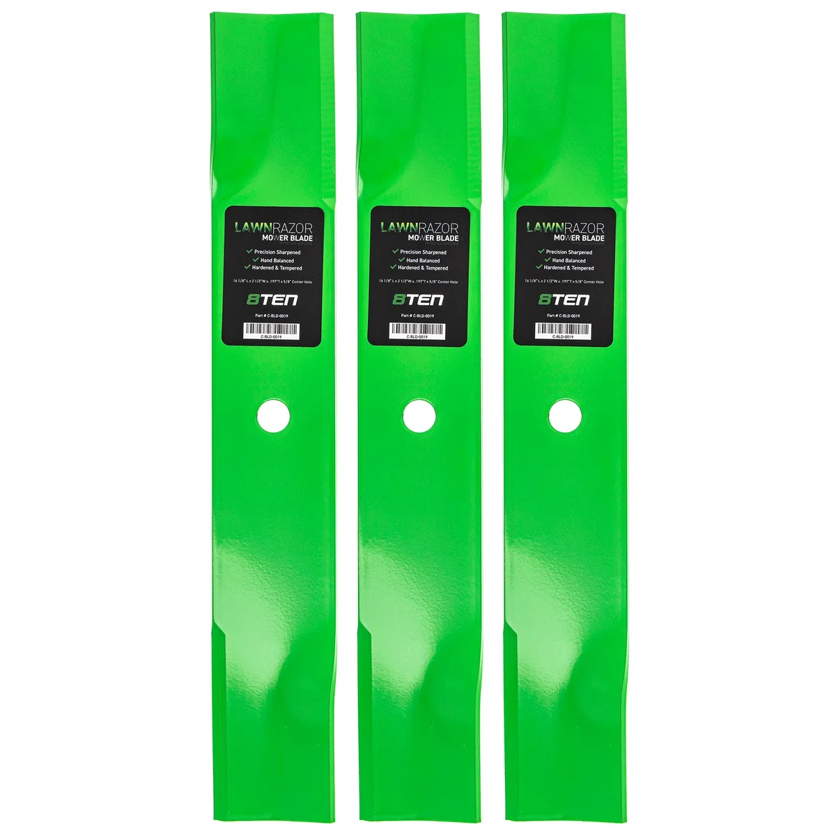 LawnRAZOR High Lift Blade For Gravely Exmark Ariens 1520843 20843 1520843S 04919100 05244100 | 3-PACK