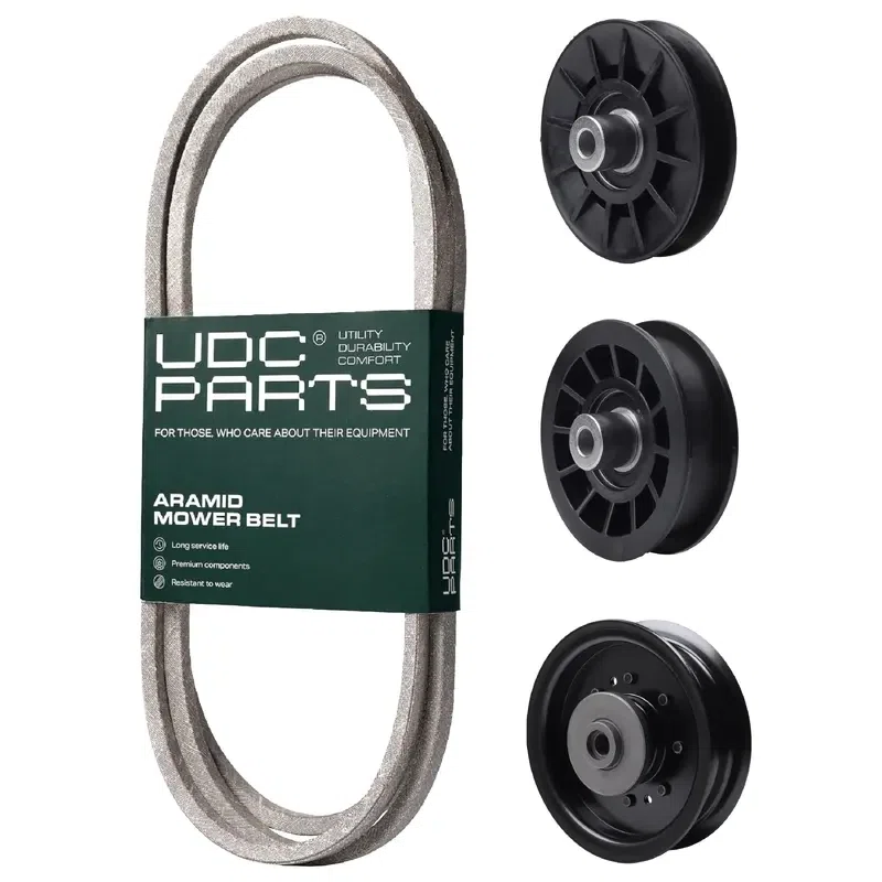 UDC Parts Mower Kit / Belt 194346 + Pulley 532194326 + Pulley 532194327 + Pulley 532196104 / Fits Husqvarna LT1597