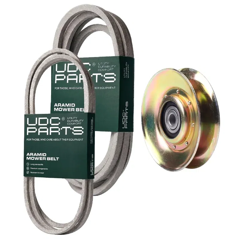 UDC Parts Mower Kit / Belt 138255 + Belt 196103 + Pulley 127783 / Fits Husqvarna R52S