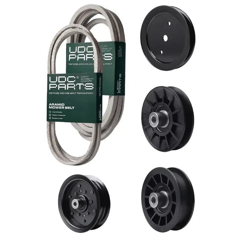 UDC Parts Mower Kit / Belt 130969 + Belt 197242 + Pulley 195945 + Pulley 532194326 + Pulley 532196106 + Pulley 532194327 / Fits Jonsered LT2320A2