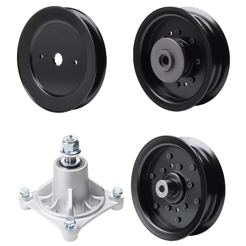UDC Parts Mower Kit / Pulley 129861 + Pulley 532196106 + Pulley 532196104 + Spindle 532174356 / Fits Husqvarna LSZ4622 LSZ5422 LSZ5424 RZ4619 RZ4620 RZ5422 RZ5424